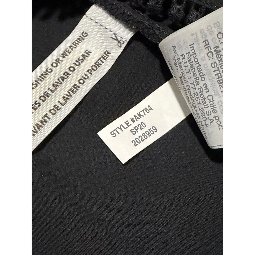 J. Crew Crocheted Lace Ruffle Blouse Top Black Size XL Style AK764 - Picture 10 of 10
